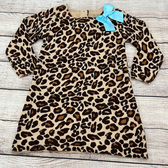 Gymboree Other - Gymboree Cheetah Print Sweater Dress Sz 18-24 months